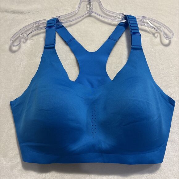 Brooks Racerback 2.0 Sports Bra High Support Adjustable Strap Size 38DD Blue - Picture 1 of 14